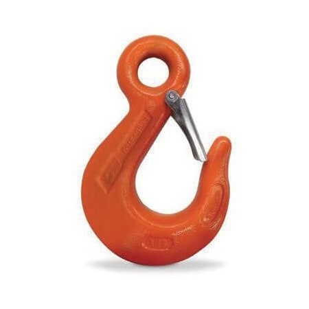 Eye Sling Hook, Dual Rated, Series HercAlloy 2700 Lb, 80100 Grade, Eyelet Attachment, 732 In